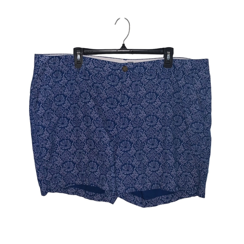 Old Navy Seashell Ocean Blue Bermuda Shorts Size 18